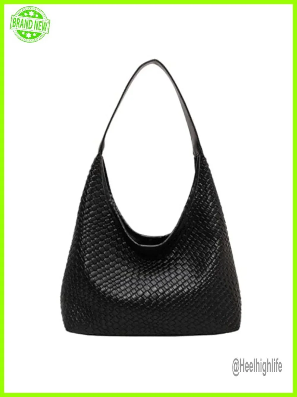 Leather Woven Hobo Tote Bag Large Capacity Crossbody Shoulder Bag